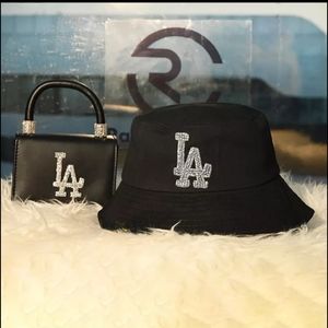 Luxury Diamond Design Crossbody/Bucket Hat Set